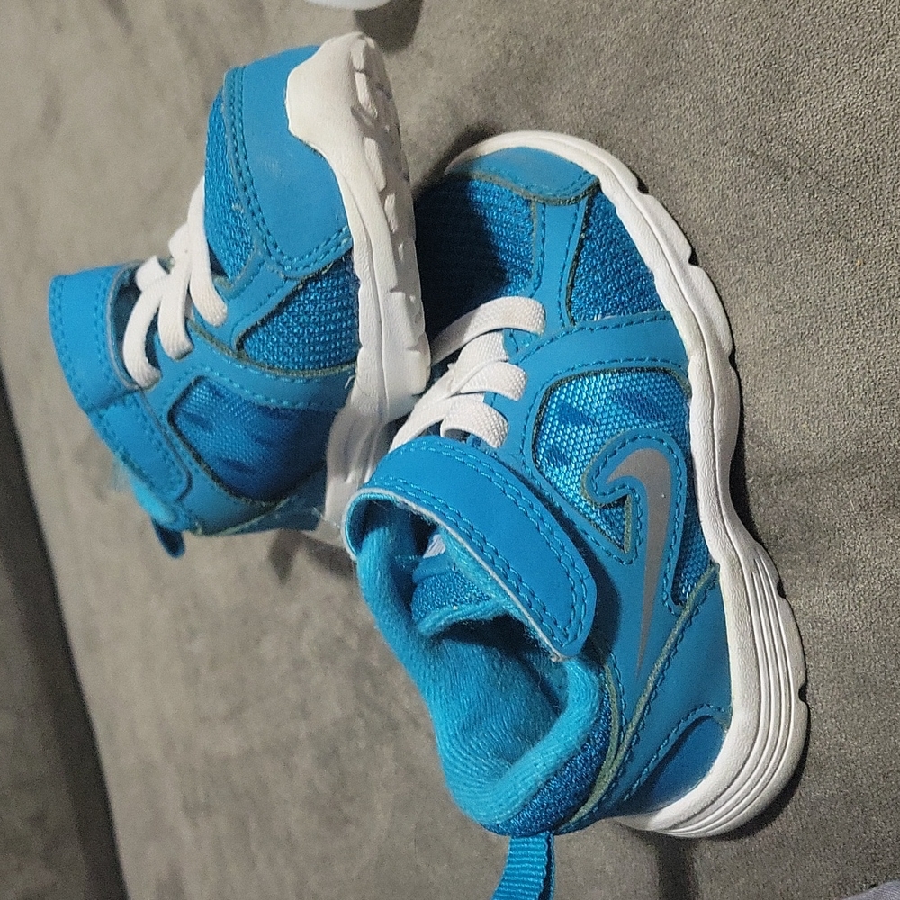 Blue nike sneakers